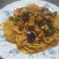 時短パスタで晩ごはん♪