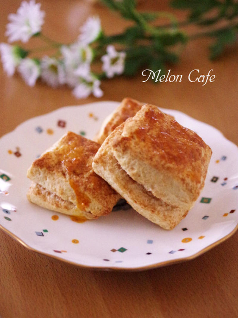 ホットケーキミックス（ＨＭ）でつくる、サクサク簡単スコーン（シナモンシュガー味）