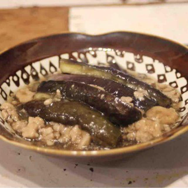 【recipe】茄子の鶏そぼろ餡／くっちゃね