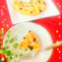 黒豆が余っている方はこれ!! 黒豆と桃缶のミルクケーキ