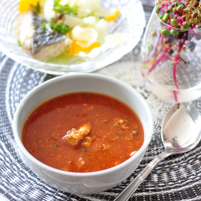 【妊婦さんは魚食べよう！】材料２つで混ぜるだけ♪サバ缶のスープカレー