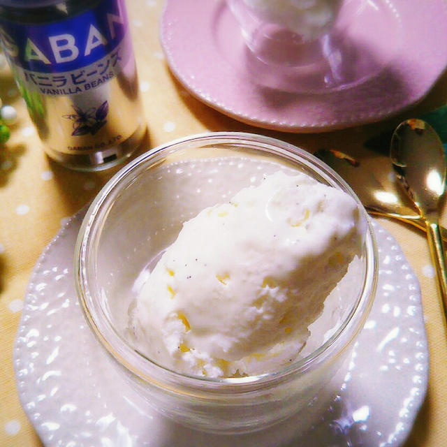 【レシピ】低糖質！バニラが香るヘルシーチーズアイスクリーム