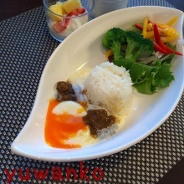 朝カレー。