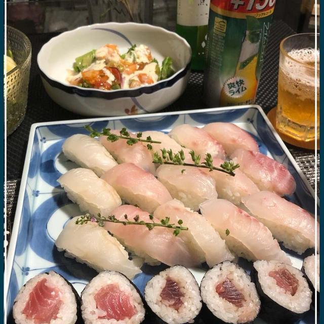 結婚記念日は惣菜寿司で