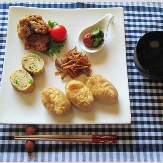 冷蔵庫の大掃除・常備菜消化のワンプレートランチ（１）