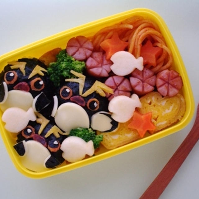 イワトビペンギンのキャラ弁当