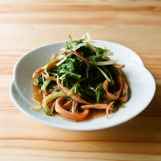 今週のdaysy：水菜とするめの旨味煮浸し