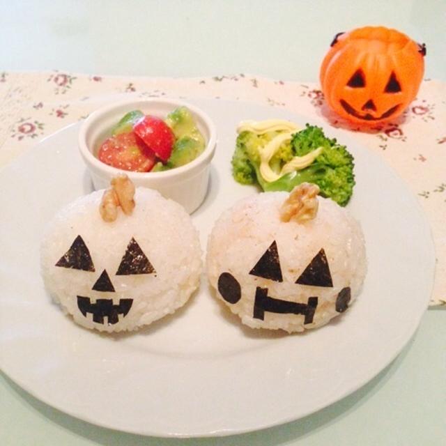 ハロウィンおにぎり☆*