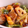 鶏肉と野菜の甘酢あんかけ