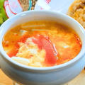 【トマトと卵の中華風スープ】おうちで簡単中華風スープレシピ！お豆腐が入って一段と美味しい！【244kcal】