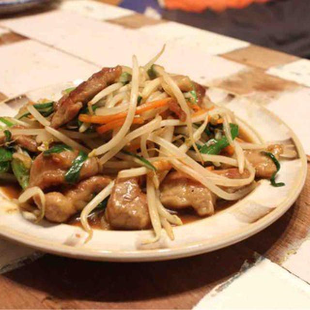 【recipe】豚肉の黒酢もやし炒め／平成史の話