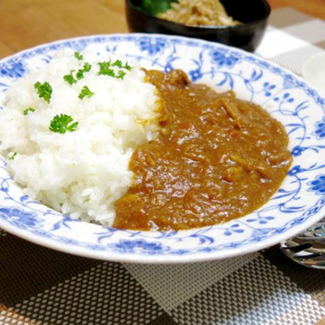 今日の晩ご飯/野菜の旨みがたっぷり「すりおろし野菜のポークカレー」