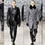 巨大黒板に描かれたウォーホルの記事を背に … YSL Men’s F/W 2012-13