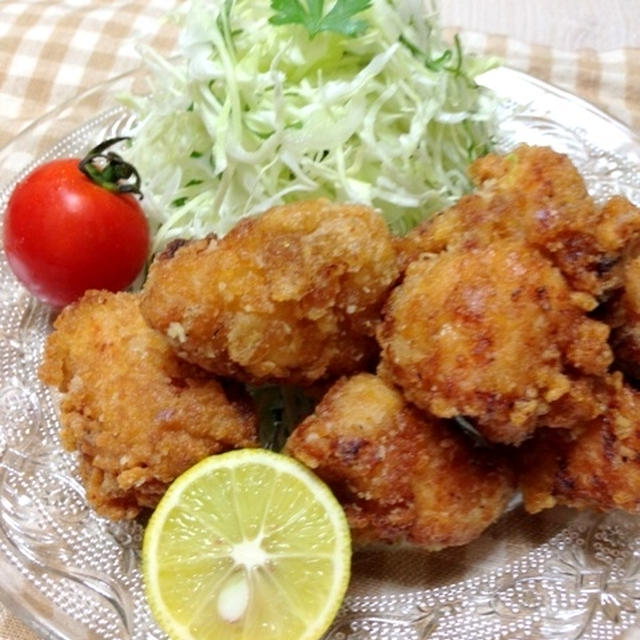 鶏のからあげ〇カレー風味