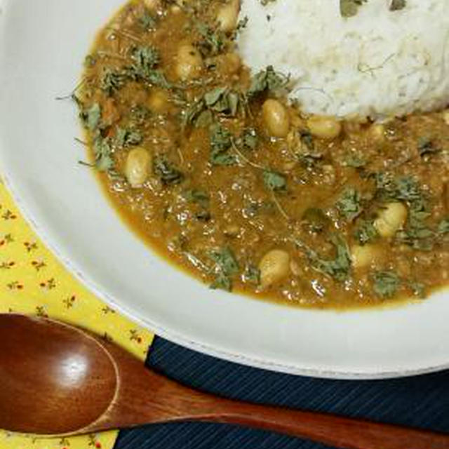 辛すぎ苦手な方に、まろやか～な大豆のキーマカレー。