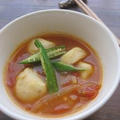 スープ手帳。　～焼きオクラと里芋の、和風トマト味噌スープ～ by decoさん