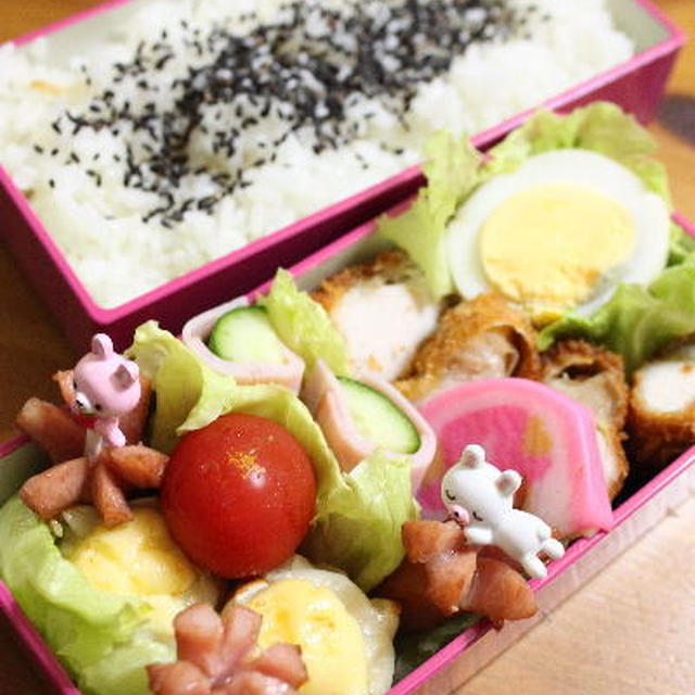 チキンカツ　きちんと勝つ弁当！