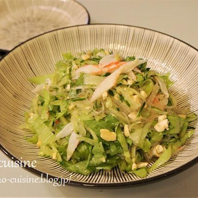 食感を楽しむ☆カシューナッツ入り春雨サラダ☆そして今年のホトトギス（時鳥草）