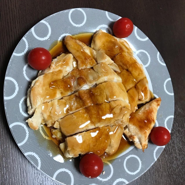 焼き鶏むね肉のしょうゆあん