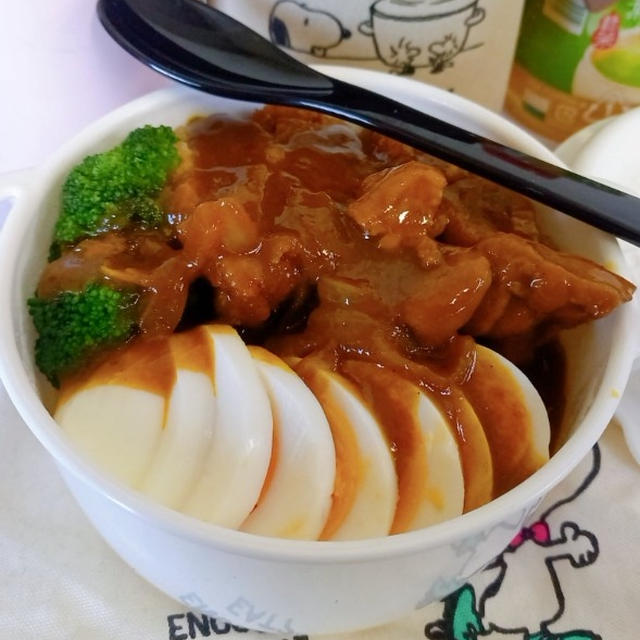 ボヌールでカレーライス弁当〖のっけ弁当〗   #平日お昼ご飯はお弁当or外食