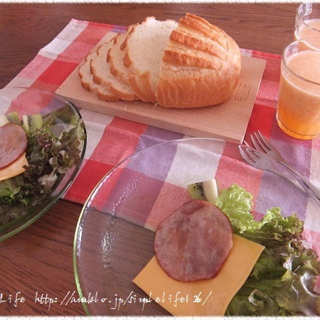 今朝の朝ごはん☆ｾﾙﾌｻﾝﾄﾞと、冬じたくとｽﾏﾎ～