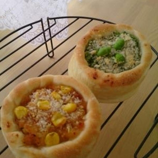 コーンポテトコロッケパン・枝豆コロッケパン♪