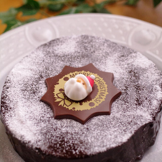 ガトー・オ・ショコラのクリスマスケーキ２０１３☆簡単チョコレートケーキ