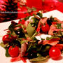クリスマスにはXmasリースサラダ　《包丁を使わない料理》