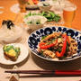 ストウブで『青椒肉絲（豚）』の献立。