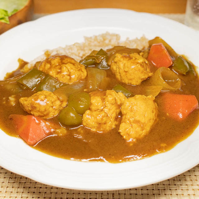 ごろごろ鶏団子カレー