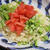 7月15日　　トマトと水菜の冷たい パスタ