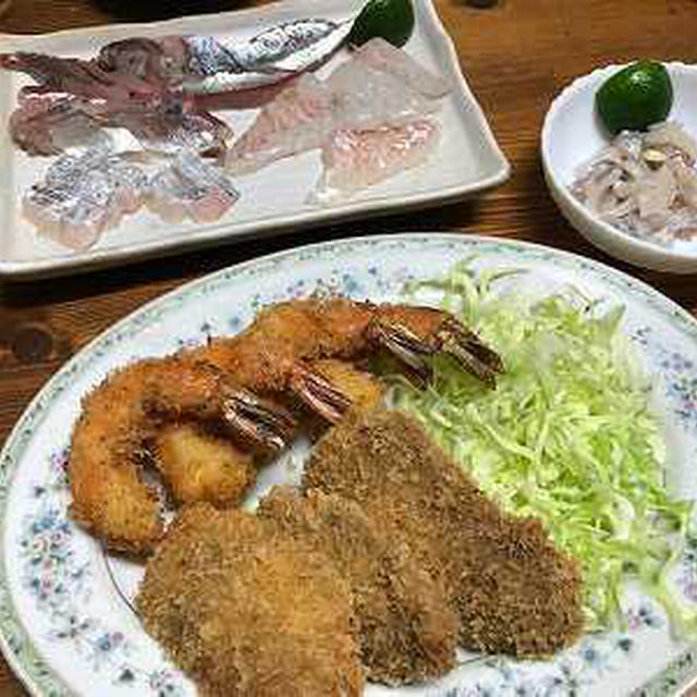 ヒレカツとエビフライ。椛川ダム。大窪寺と打ち込みうどん