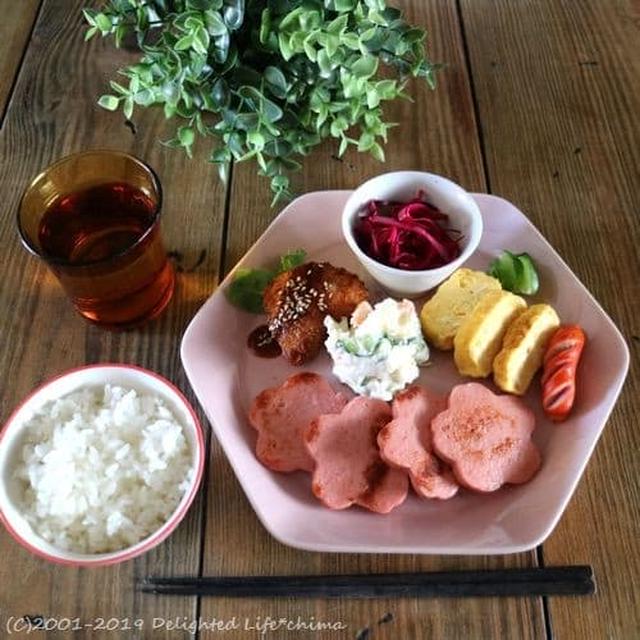 主婦めし＊おうちランチ～花ソーセージ