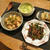 麻婆豆腐＆レバニラの中華な晩ご飯　と　真っ赤なドウダンツツジ♪
