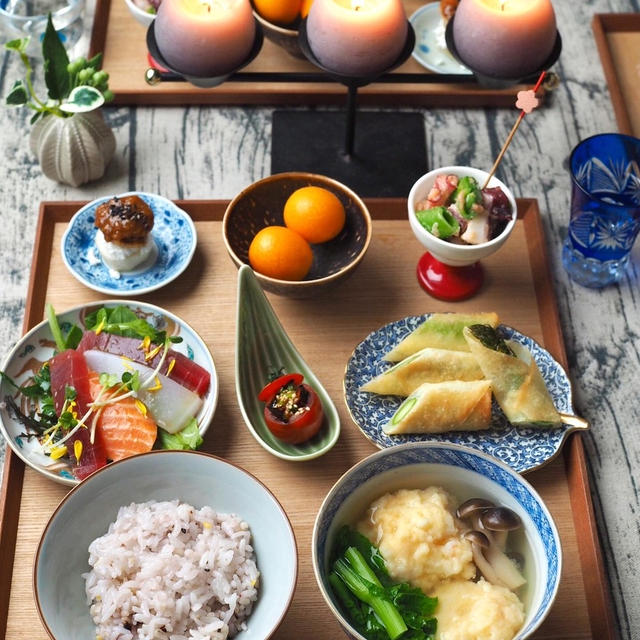 春の海老しんじょう♪和食の晩ごはん