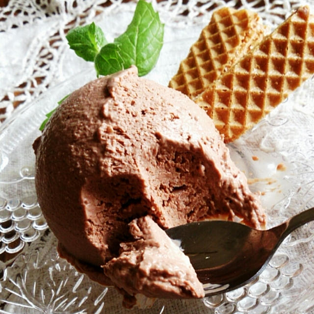 かき混ぜ不要♪チョコとお豆腐の濃厚アイスと色々。