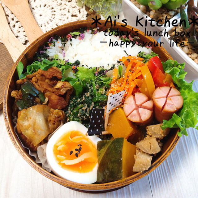 寝坊しても大丈夫！作り置きで朝10分で作ったお弁当♡