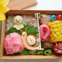 てるてる坊主と紫陽花で梅雨弁当〖デコ弁〗    #平日お昼ご飯はお弁当or外食