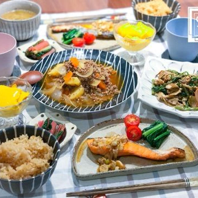 【献立】離乳食取り分けのピリ辛そぼろ肉じゃがで夜ごはん&最近の我が家