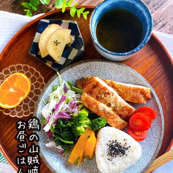 息子のお弁当の残りでリッチな私ごはん