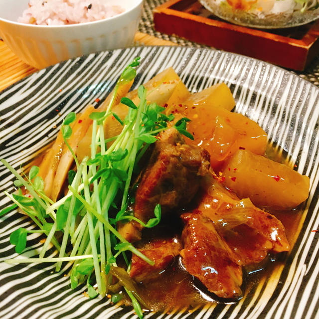 豚肉と大根のとろみ煮