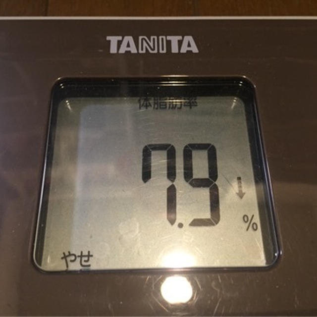 体脂肪率7.9%