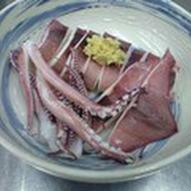 麦わらイカの湯あげ