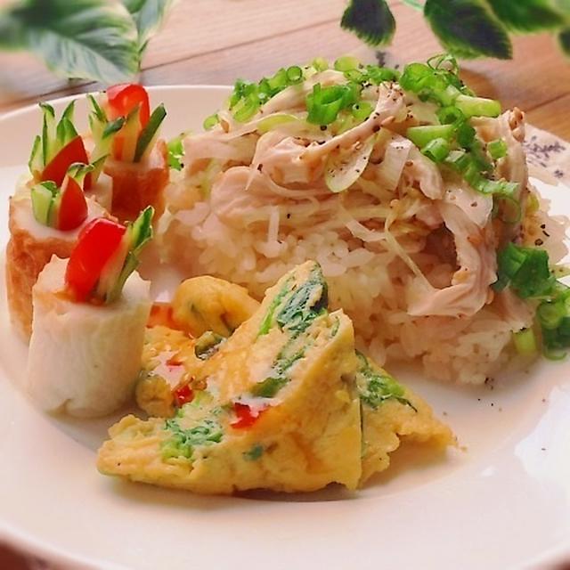 ネギまみれ〜な鶏塩丼♡