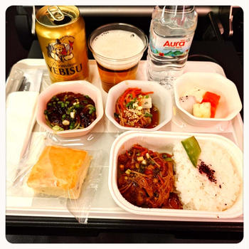 タイ出張・機内食とあるものでおうちごはん☆