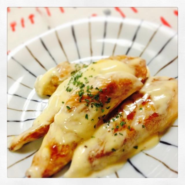 醤油風味でご飯が進む！ふわふわささみのからしマヨ和え(*´∀`*)