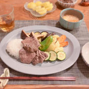 こうしたら手軽！焼肉ワンプレートで　晩ごはん