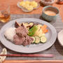 こうしたら手軽！焼肉ワンプレートで　晩ごはん