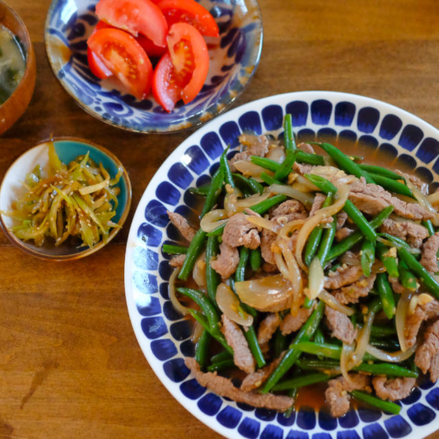 【おおざっぱレシピあり】今体が欲しているのは、こんなごはん★『牛肉といんげんの中華炒め』