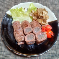 ハウスお手軽調味料モニター参加☆味付きこんにゃくのスパイス肉巻き♪☆♪☆♪